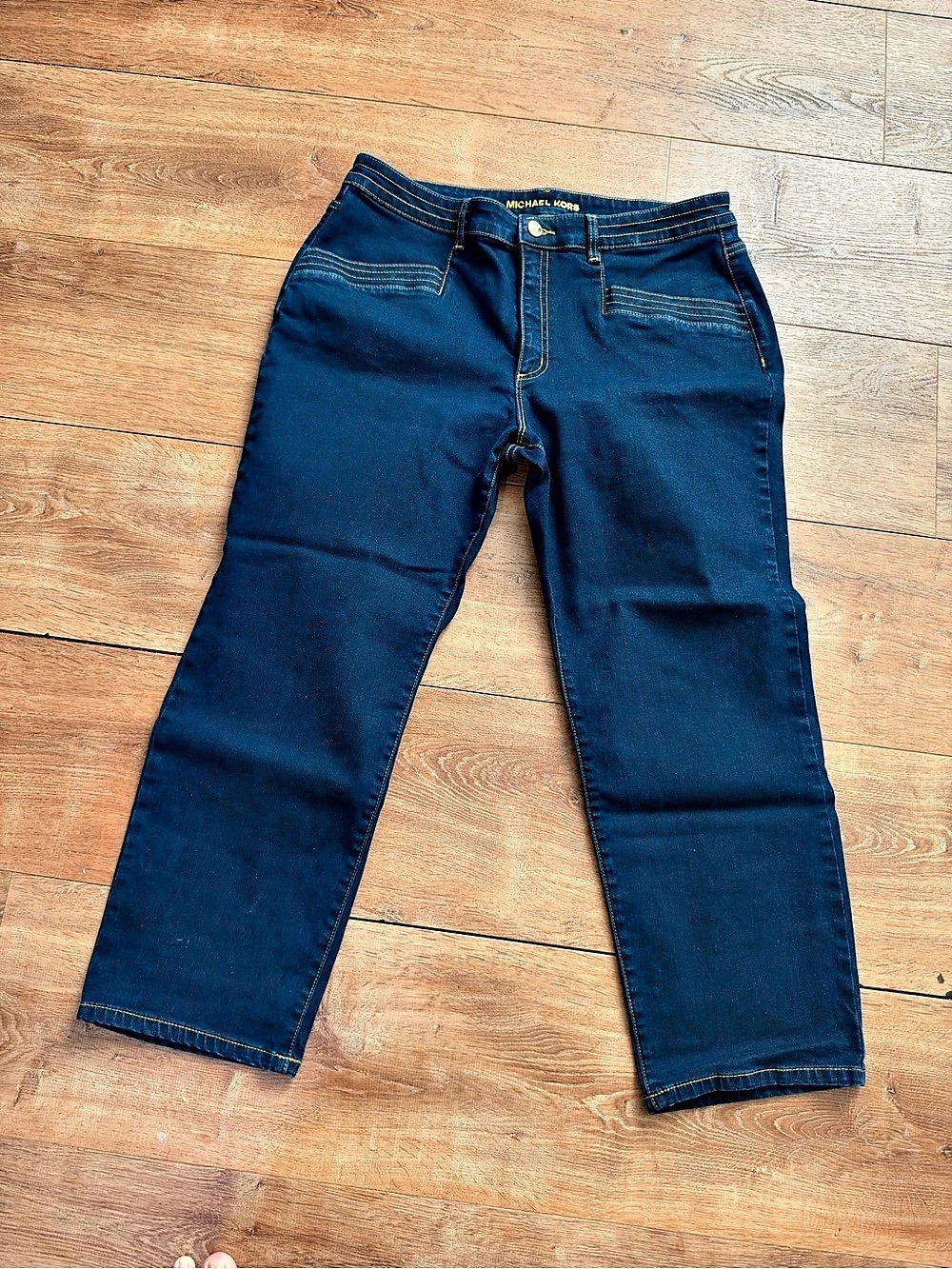 Michael Kors Straight Leg Jeans in Blue Waist 16